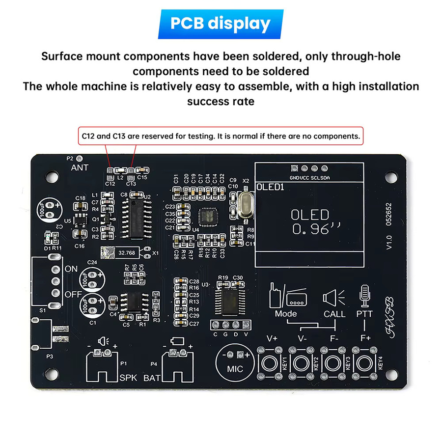 diymore DIY Elektronik Kit für Micro USB Wireless Intercom und FM Radio mit Schweißübungs-Komponenten - Bild 2