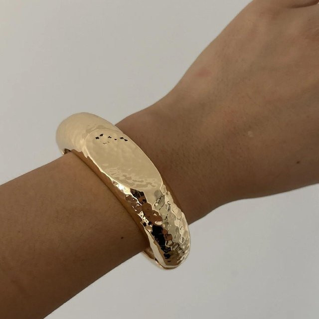 DIEZI Manschettenarmreif, Metall, Gold, Punk, Damen Herren - Bild 1