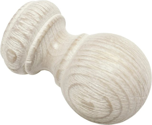 Gardinia Holz-Endknopf Country Kugel für Ø 25 mm Castell Eiche 2er Pack - Bild 1