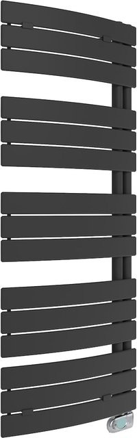 Sanotechnik Badezimmer-Heizkörper in Mattschwarz, Höhe: 138 cm, Breite: 55 cm - Bild 1