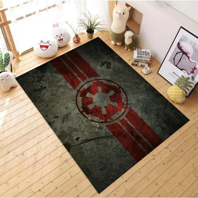 BC-Warm Home Teppich Galactic Empire Rebel Alliance Design, Waschbar und Anti-Rutsch, Breite: 80 cm, Tiefe: 50 cm - Bild 1