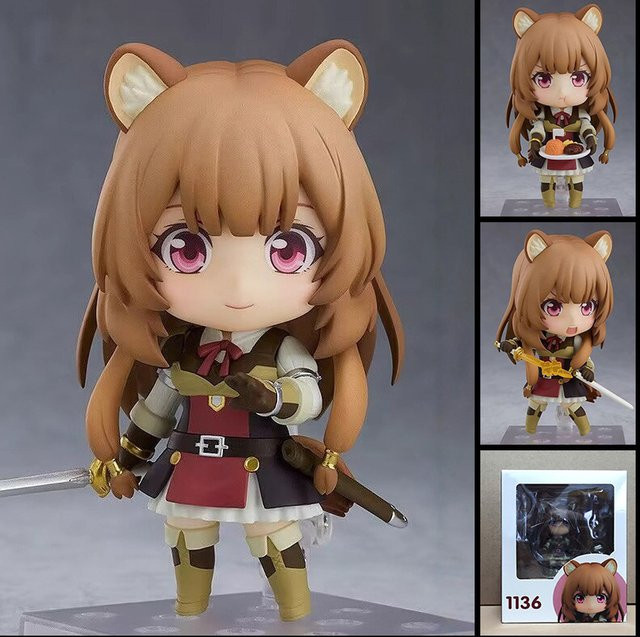 Bandai The Rising Of The Shield Hero Raphtalia Chibi Actionfigur, beweglich, mit Gesichtswechsel - Bild 1