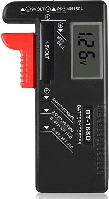 Aneng Digitaler Lithium-Batterie-Ladestandtester und Batteriespannungsmesser in Schwarz - Bild 1