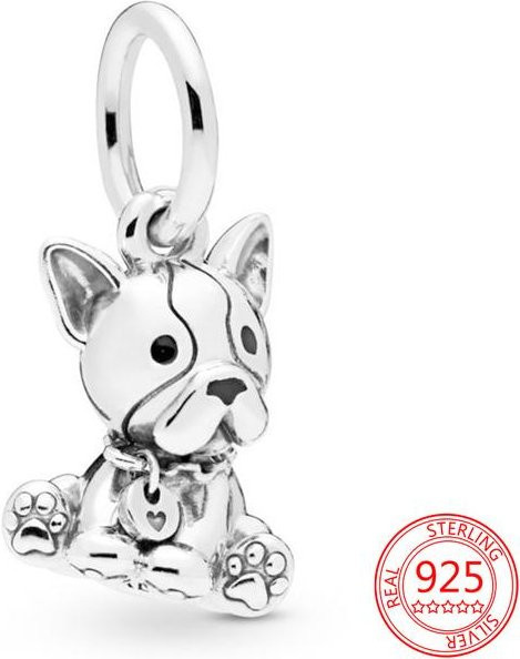 Allbestart Charm Pfotenabdruck Pudel, 925 Silber, Damen - Bild 1