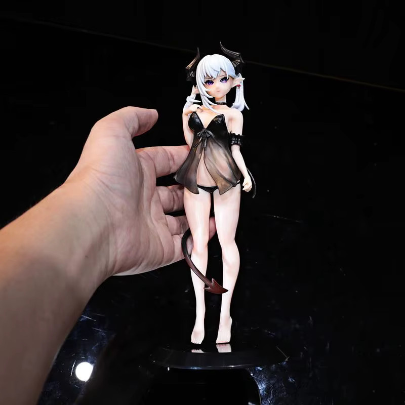Bandai Lilith Little Devil Anime-Mädchenfigur, Modellspielzeug, lila, schwarz - Bild 4