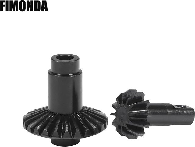Fimonda Achsgetriebesatz aus gehärtetem Stahl, 1/18, Metall, Schwarz - Bild 1