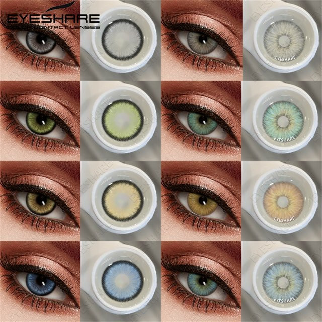 EYESHARE Diamond-Gray Farbige Kontaktlinsen, Unisex - Bild 1