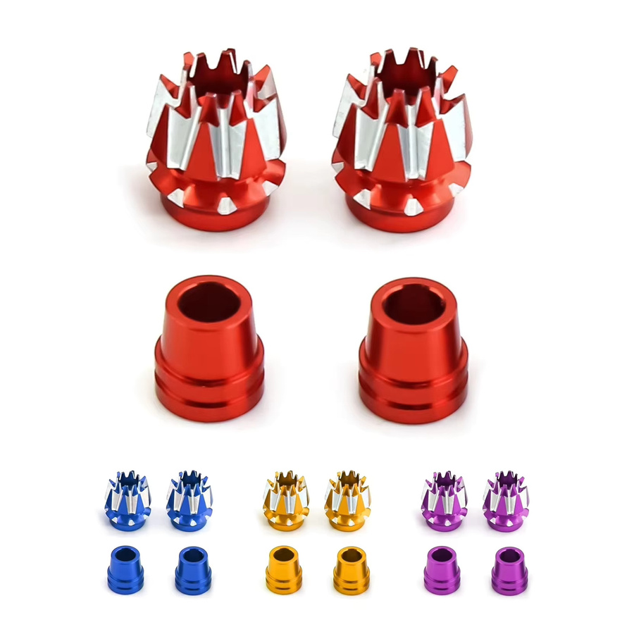 2 Stück Aluminium RC Flugzeug Controller Rocker-Kopf M3 3mm Sender Gimbal-Stick-Enden für Futaba MC8B 6C AT9 DIY-Teile - Bild 2
