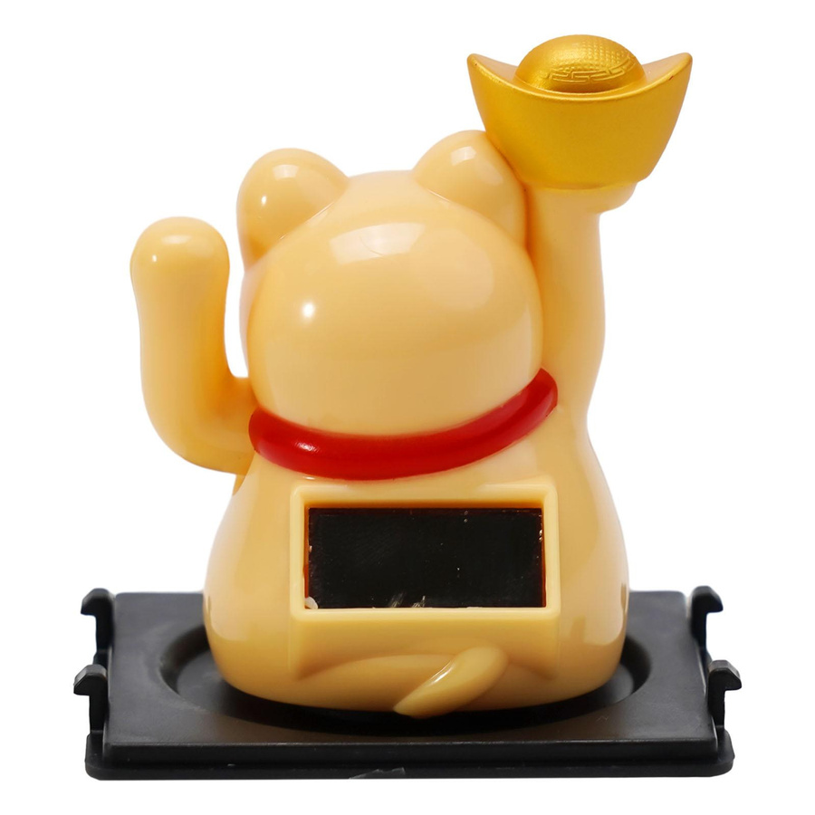 Goldfarbene chinesische Glückskatze Maneki Neko als Tischdekoration von Yiran Furniture - Bild 2