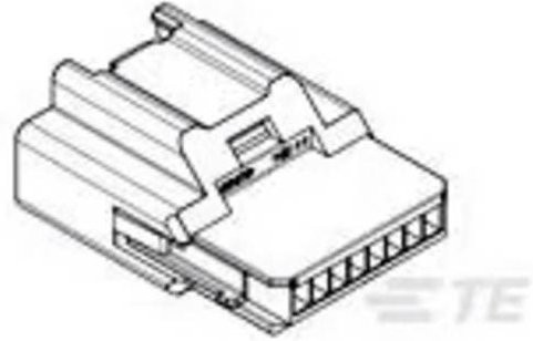 TE Connectivity Einbau-Stiftleiste Standard in Schwarz aus Kunststoff 9-1419166-0 - Bild 1