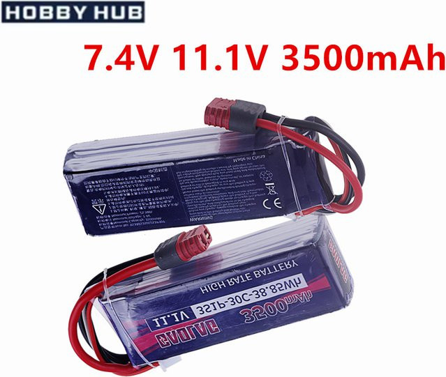 MJX Lipo Batterie 3500 mAh 30C mit T Deans Anschluss für MJX Hyper Go RC Autos - Bild 1