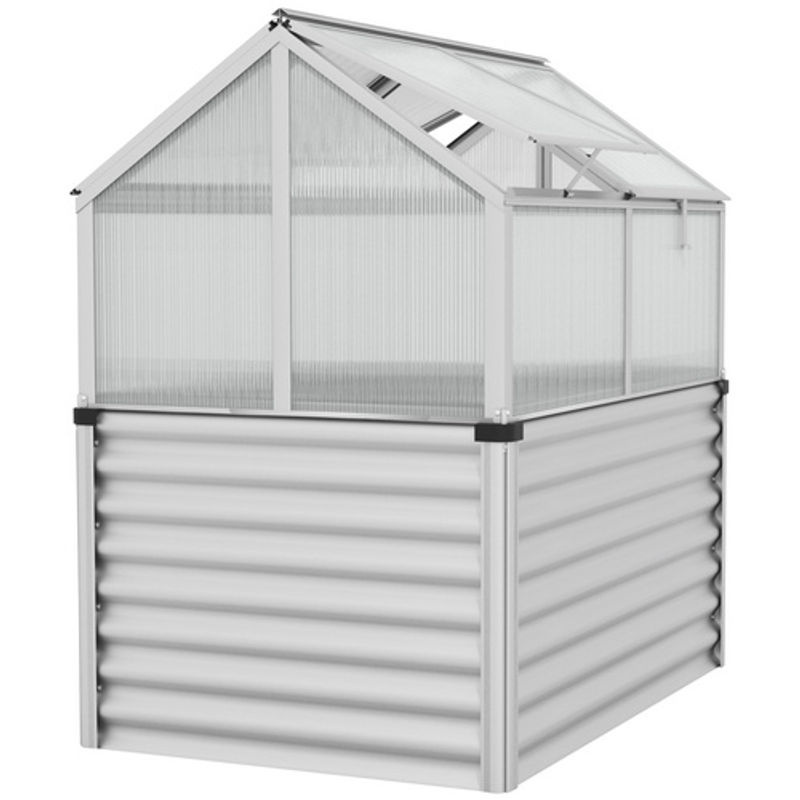 VITAVIA Hochbeet Zola aus Zincalume in Silber, B/T/H: 89 x 126,7 x 134,5 cm - Bild 2
