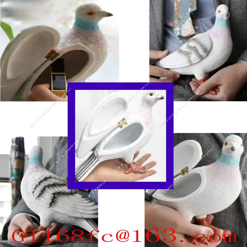 MLHJ Tauben-Clutch-Tasche aus Keramik in 3D-Design als dekoratives Ornament für den Tisch - Bild 2