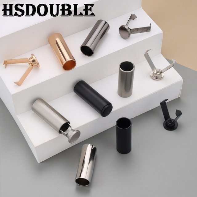 10 Sets Metallschnur-Endschlösser in Schwarz von HSDOUBLE als Stopper-Clips für Schnürsenkel, Taschen, Kleidung und Lanyards für dein DIY-Handwerk - Bild 1