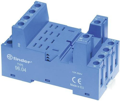 Finder 96.04 Relaissockel passend für Serie 56 in Blau - Bild 1