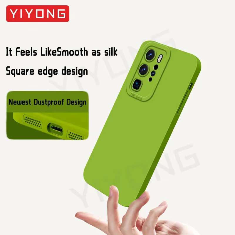 YIYONG Silikon Softcover für Huawei P40 Pro in Purple und Green - Bild 2