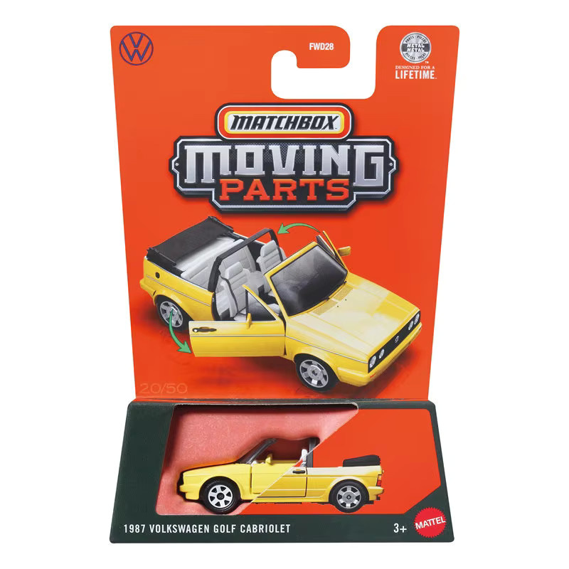 Matchbox Volkswagen Golf Cabriolet, Lotus Esprit 300, Sportfahrzeugmodell, 1:64, ab 3 Jahren - Bild 2