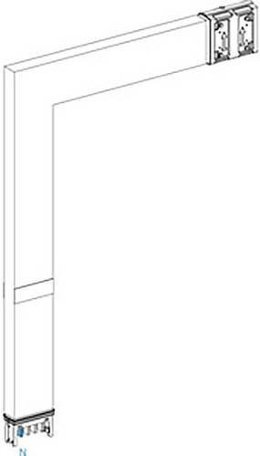 Schneider Electric KSA Winkelelement KSA250DLF43F, 250A, flach PE außen, Brandschott Winkelprofil, weiß - Bild 1