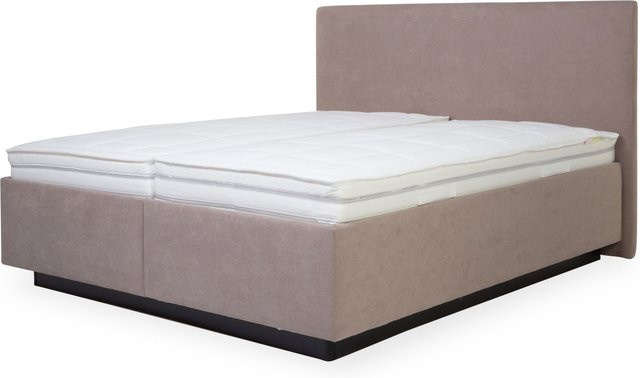 Polsterbett Elastoform OSKAR in Braun/Beige mit Stoffbezug und Lift-up-Base, B/T/H: 160 x 200 x 130 cm - Bild 1