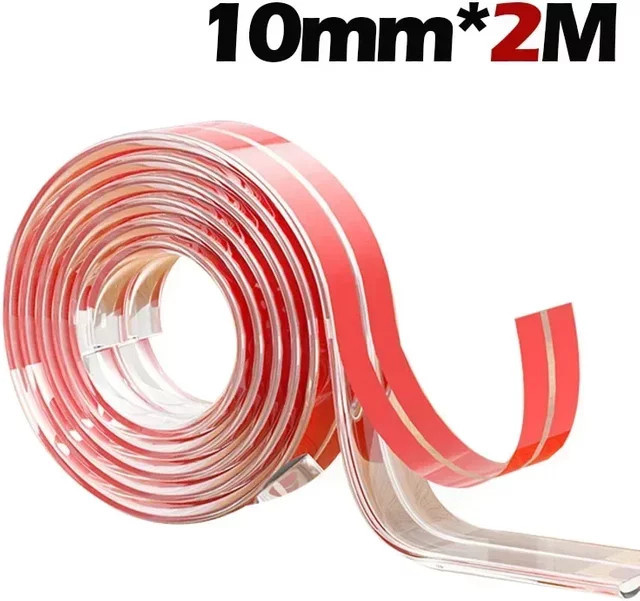XUNYI Transparenter PVC-Baby-Schutzstreifen mit doppelseitigem Klebeband als Kindersicherungs-Set für Tischkanten und Möbelecken - Bild 1