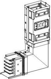 Schneider Electric KSC800DLE40 KSC Winkelelement 800A mit flachem PE-Innenprofil - Bild 1