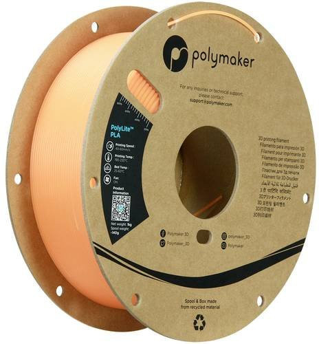 Polymaker PolyLite PLA Filament nachleuchtend Orange 1,75 mm 1000 g - Bild 1