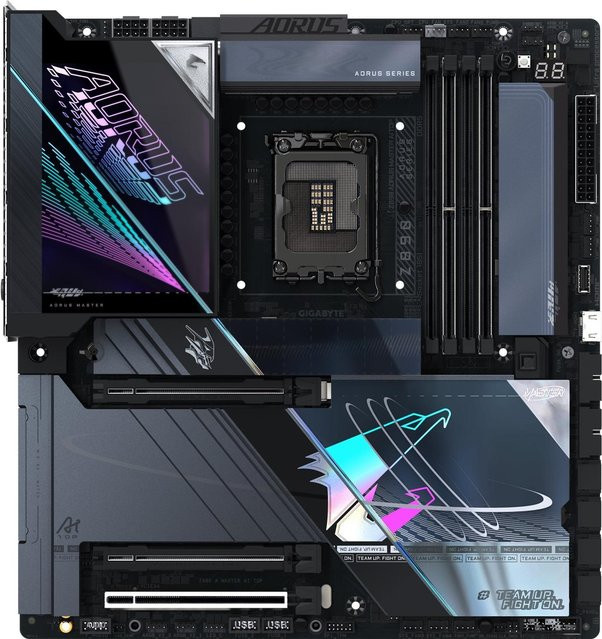 Gigabyte AORUS Z890 MASTER AI TOP Mainboard E-ATX LGA1851 DDR5 Wi-Fi Bluetooth Schwarz - Bild 2