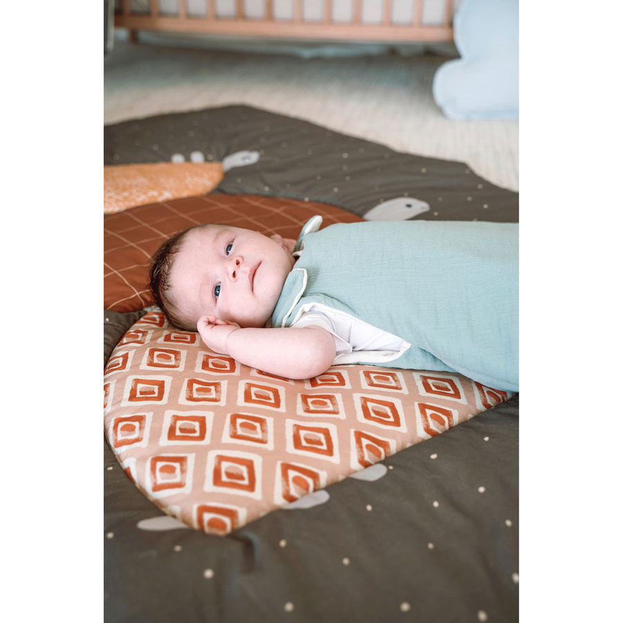 Julius Zöllner Krabbeldecke Organic Cotton Grau, B/B: 95 x 135 cm - Bild 2