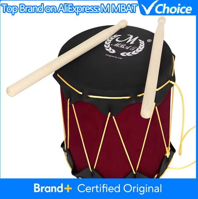M MBAT Indische Trommel, Schlaginstrument, mit Trommelstock - Bild 1