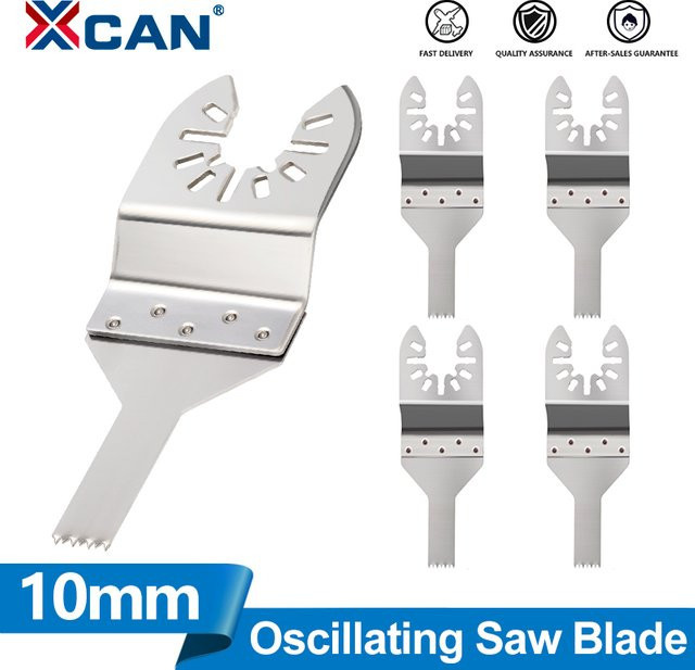 XCAN Oszillierende Sägeblätter aus Edelstahl für Multitools zum Schneiden von Holz, PVC und Gipskarton, 10 mm - Bild 1