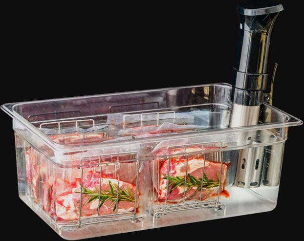 VamsLuna Sous-Vide-Behälter aus transparentem, BPA-freiem Polycarbonat mit Deckel, 25 l - Bild 1