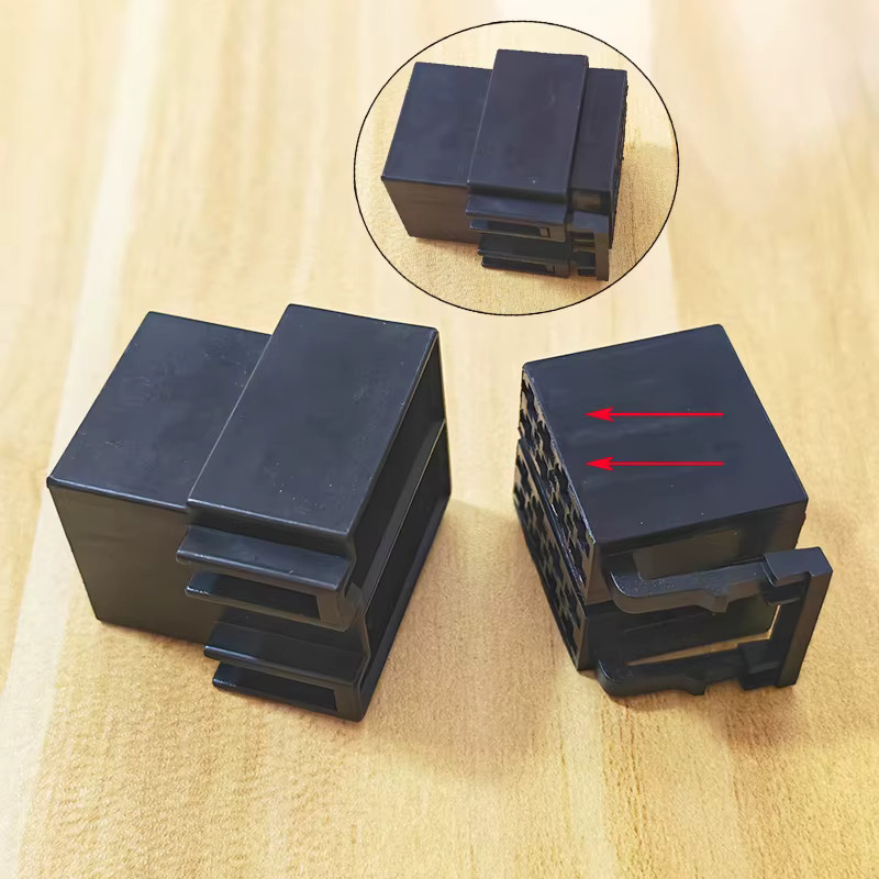 YuXi Kfz-ISO-Adapter 16-poliger 3,5-mm-Klinkenanschluss für Autoradios in Schwarz - Bild 1