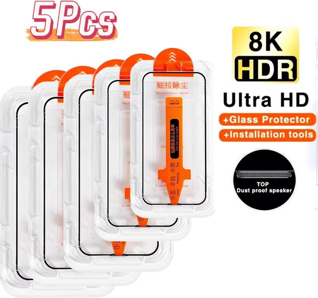 Set aus 1-5 Stück gehärtetes Glas Displayschutz für Xiaomi Poco F7 Pro M7 5G X7 Pro F6 Pro M6 Pro X6 Pro F5 Pro X4 Pro M4 Pro X3 NFC C75 transparent - Bild 1