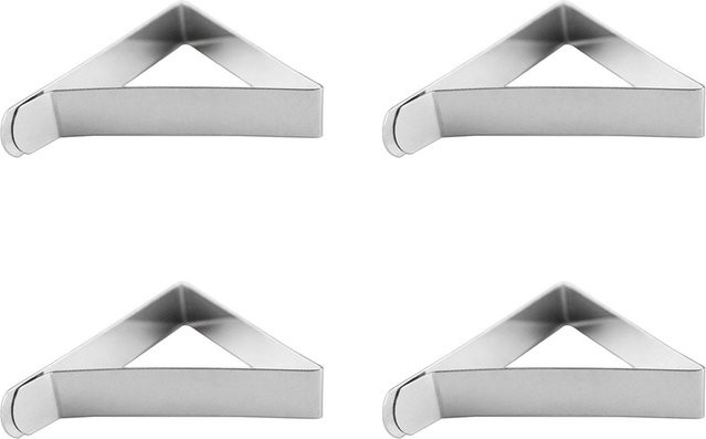 6 Stück Tischdeckenklammern aus Edelstahl in Silber mit 5 cm Öffnung von KONNWEI - Bild 1
