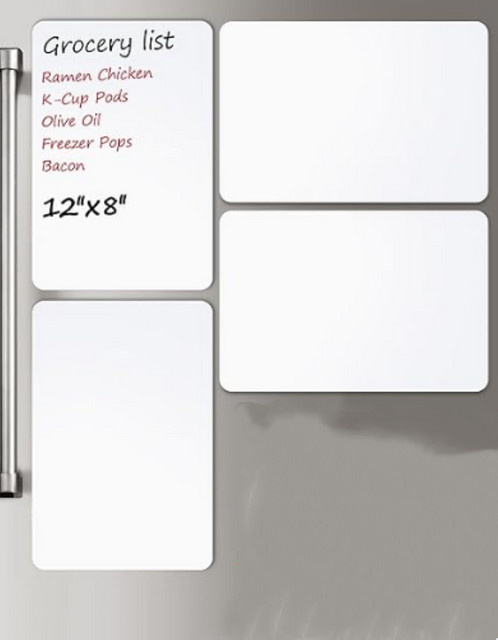 Trocken abwischbares Whiteboard-Papier im 4er-Pack mit Markern, B/H: 20,3 x 30,5 cm - Bild 1