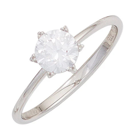 Colfem Ring 333 Weißgold, Zirkonia, Damen, Ringgröße 50 - Bild 1