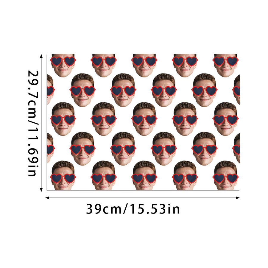 Personalisiertes Foto-Geschenkpapier von joy-enlife in gemischten Farben für Geburtstag, Valentinstag und Hochzeitstag - Bild 5