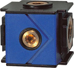 Riegler Verteiler variobloc BG 2 G 1 mit 4 Abgängen in Blau - Bild 1
