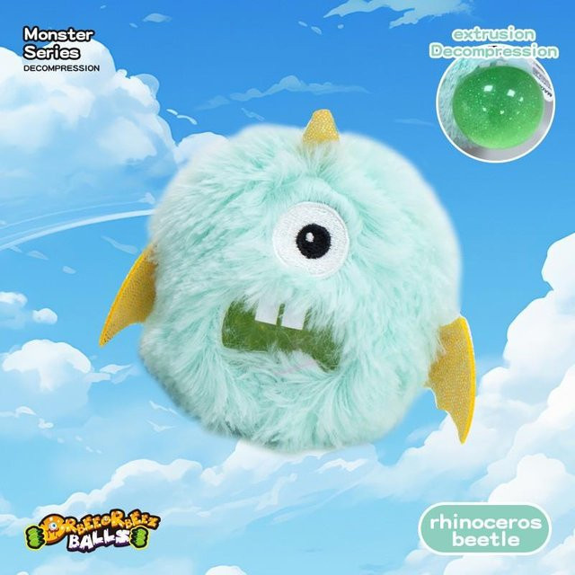Binchi Fitness Kleines Monster Knetball, Plüsch-Knetspielzeug - Bild 1
