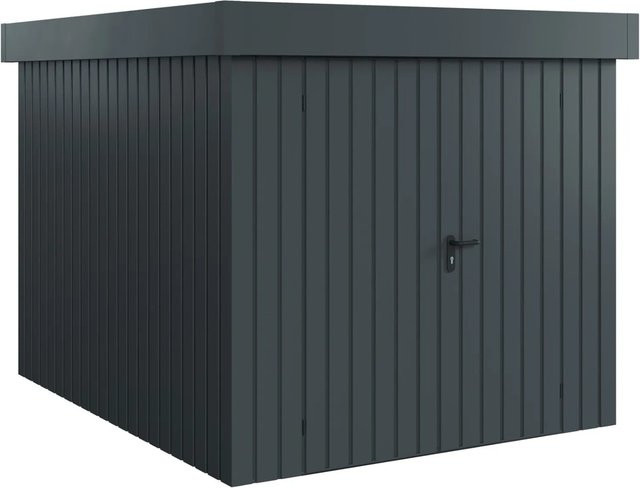 Hörmann EcoStar Gerätehaus Euroline Flachdach 2-flg Anthrazitgrau B: 237 cm, T: 278 cm - Bild 1