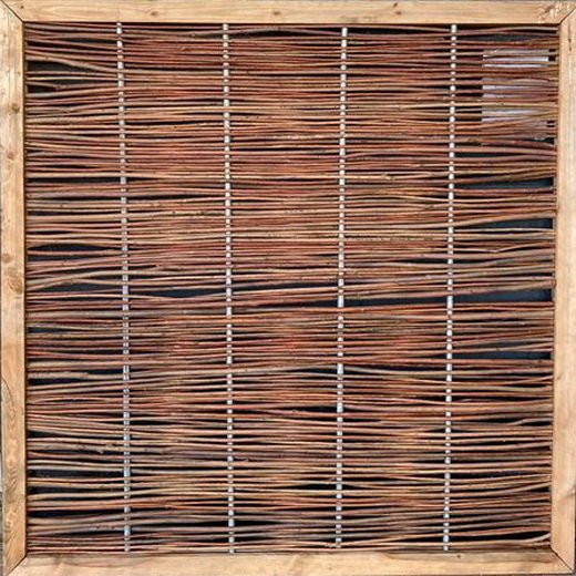 Haselnusszaun auf Rahmen B/H: 180 x 180 cm - Bild 1