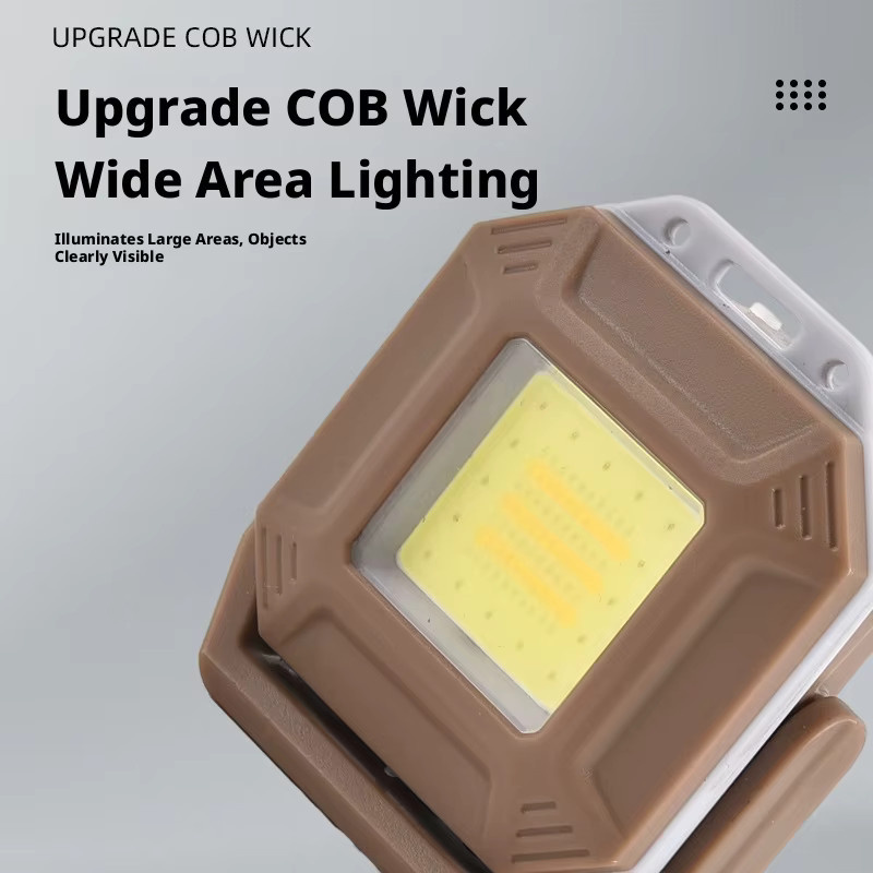 ESMARTER Multifunktionale COB-LED-Arbeitsleuchte mit USB-Typ-C-Ladefunktion und Magnetfunktion als tragbarer Schlüsselanhänger für Outdoor und Camping - Bild 5