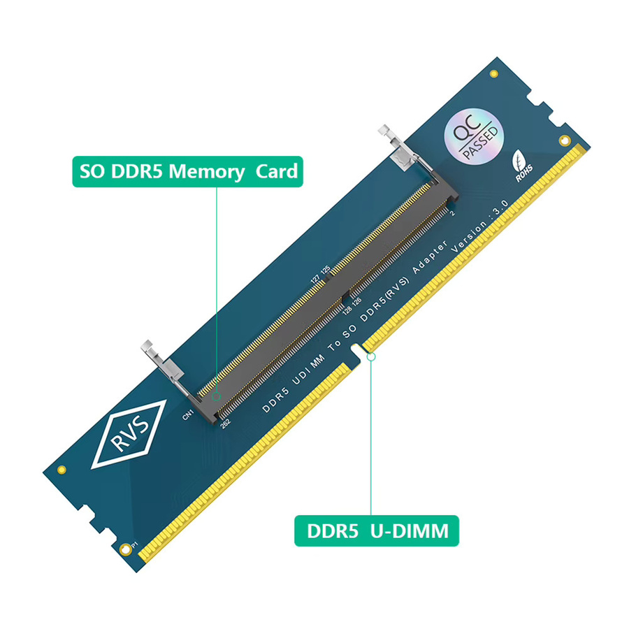 APWIKOGER DDR5 Adapter SO-DIMM zu U-DIMM Konverter für Laptop-RAM auf Desktop-PC - Bild 4
