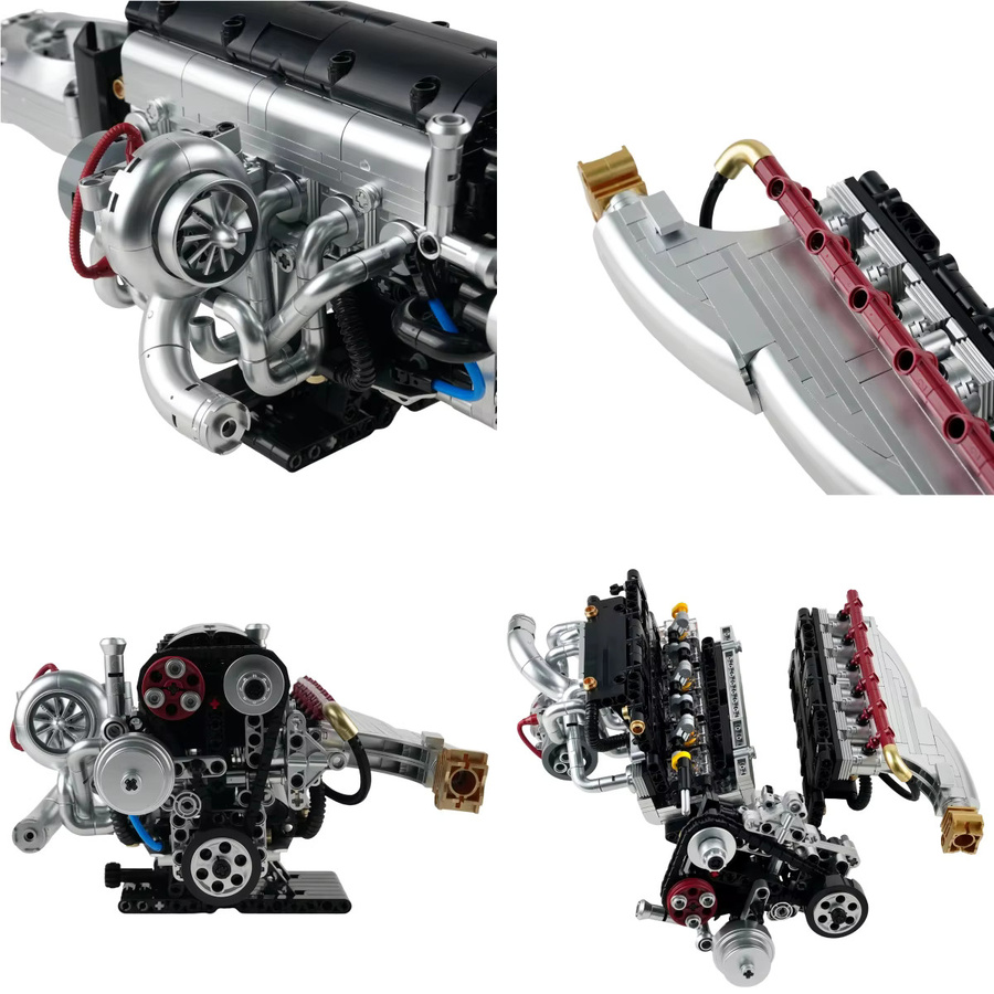 Powerbuild Speed Soul 2JZ Motorserie, Elektrisches Bausteinmodell, Set - Bild 2