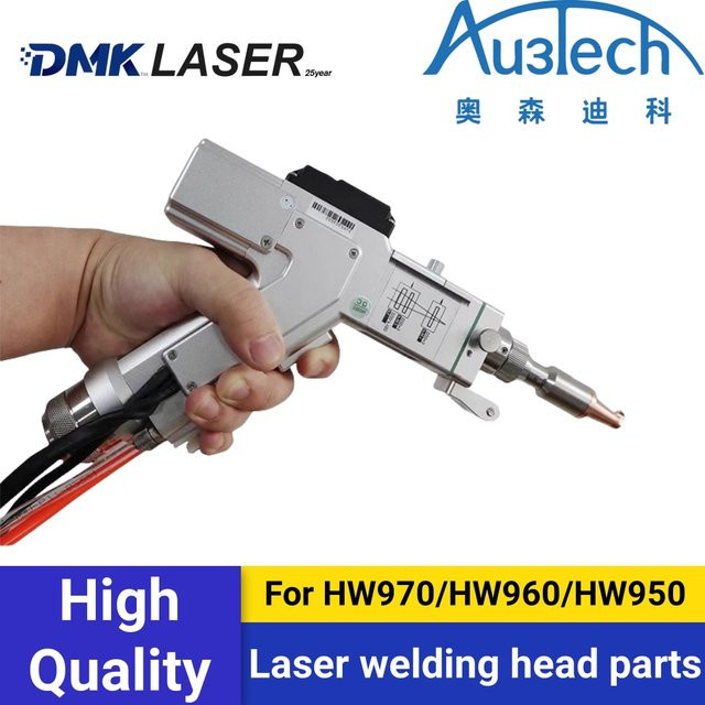Au3tech Zubehör für HW 970 960 Laser-Schweißkopfteile Handschweißpistole in Silber mit Drahtvorschubrohr, Fokuslinse, Dichtring und Reflektorspiegel - Bild 1
