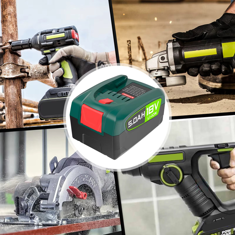 Bosch PBA 18V Lithium-Ionen Ersatzakku mit 3,5 Ah in Grün für kabellose Bohrer und Werkzeuge der Power & Garden Serie - Bild 6