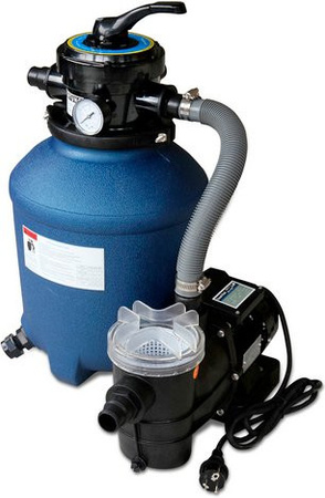 Karibu Sandfilteranlage Poolpumpe in Blau/Schwarz, Höhe: 86 cm