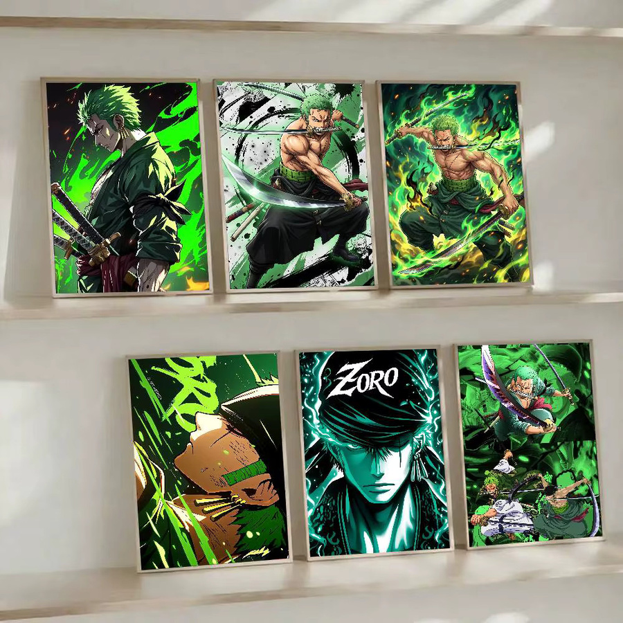 One Piece Zoro Anime Swordsman Poster von Bandai als wasserfeste Wandillustration in Mehrfarben - Bild 5