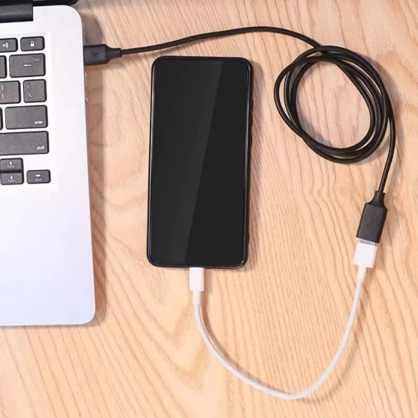 VIKEFON USB 2.0 Verlängerungskabel in Schwarz, Stecker auf Buchse Datenkabel für PC, TV und mobile Festplatten - Bild 4