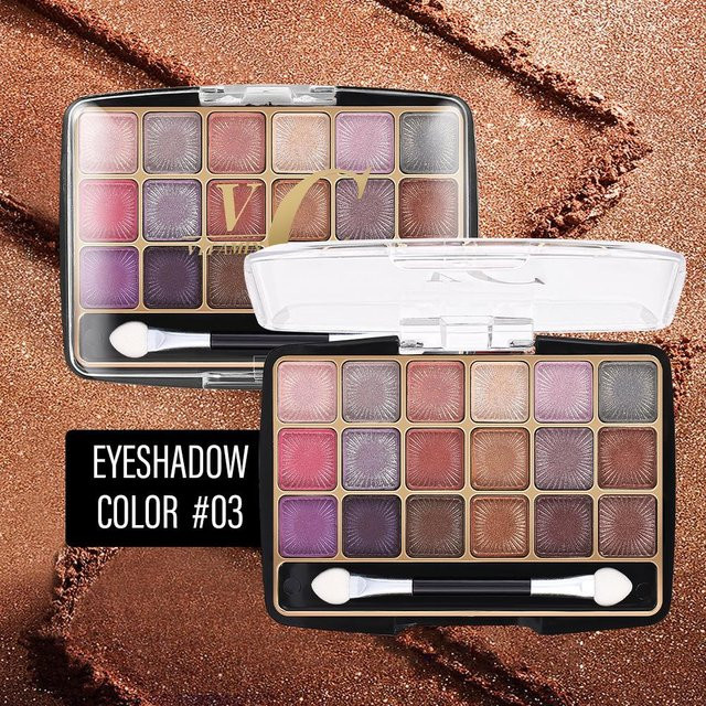 Lameila Lidschatten-Palette, 18 Farben, Matt, Puder, Damen - Bild 1